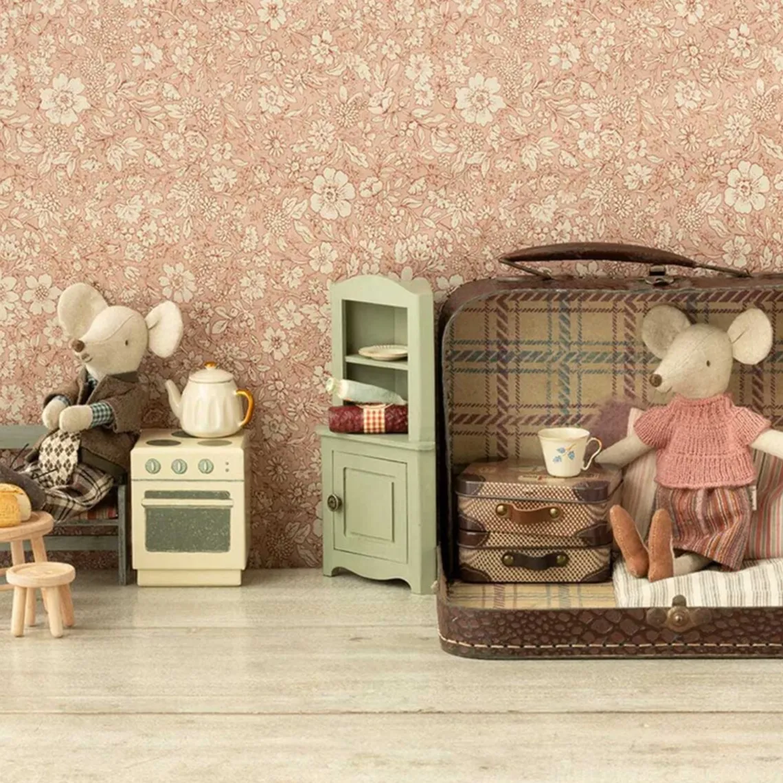 HJØRNESKAB MUS | LYS GRØN