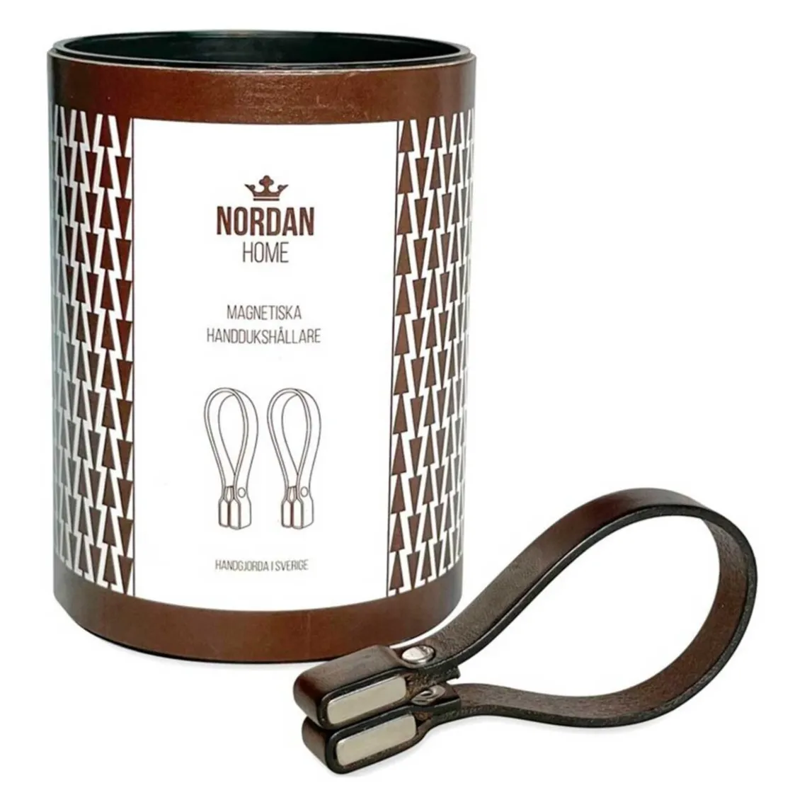 HÅNDKLÆDESTROPPER M/MAGNET 2 STK. | BRUN