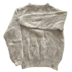 IDA ALPACA SWEATER | LYS GRÅ