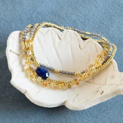 IDENTITY LAPIS LAZULI CITRINE BRACELET