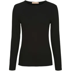 INGRID LONGSHIRT TEE | SOLID BLACK