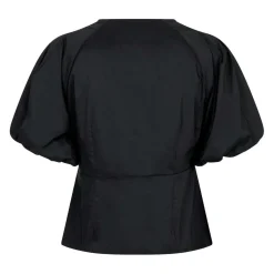 IRINA POPLIN BLOUSE | BLACK