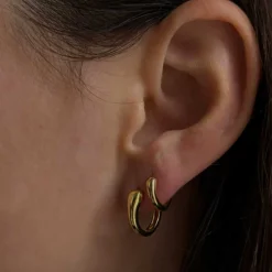 IRIS PETITE HOOP ØRERINGE | FORGYLDT