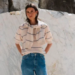 ISMAILA 18 PULLOVER | TUR/CREME