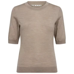 IVY-ESSEX SS O-NECK KNIT | BEIGE MELANGE