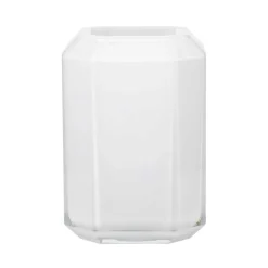 JEWEL VASE H26 CM | OPAL WHITE