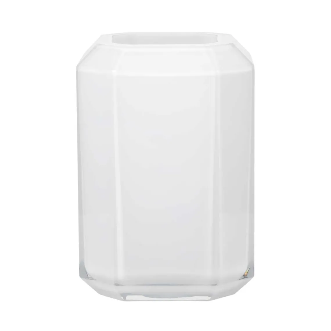 JEWEL VASE H26 CM | OPAL WHITE