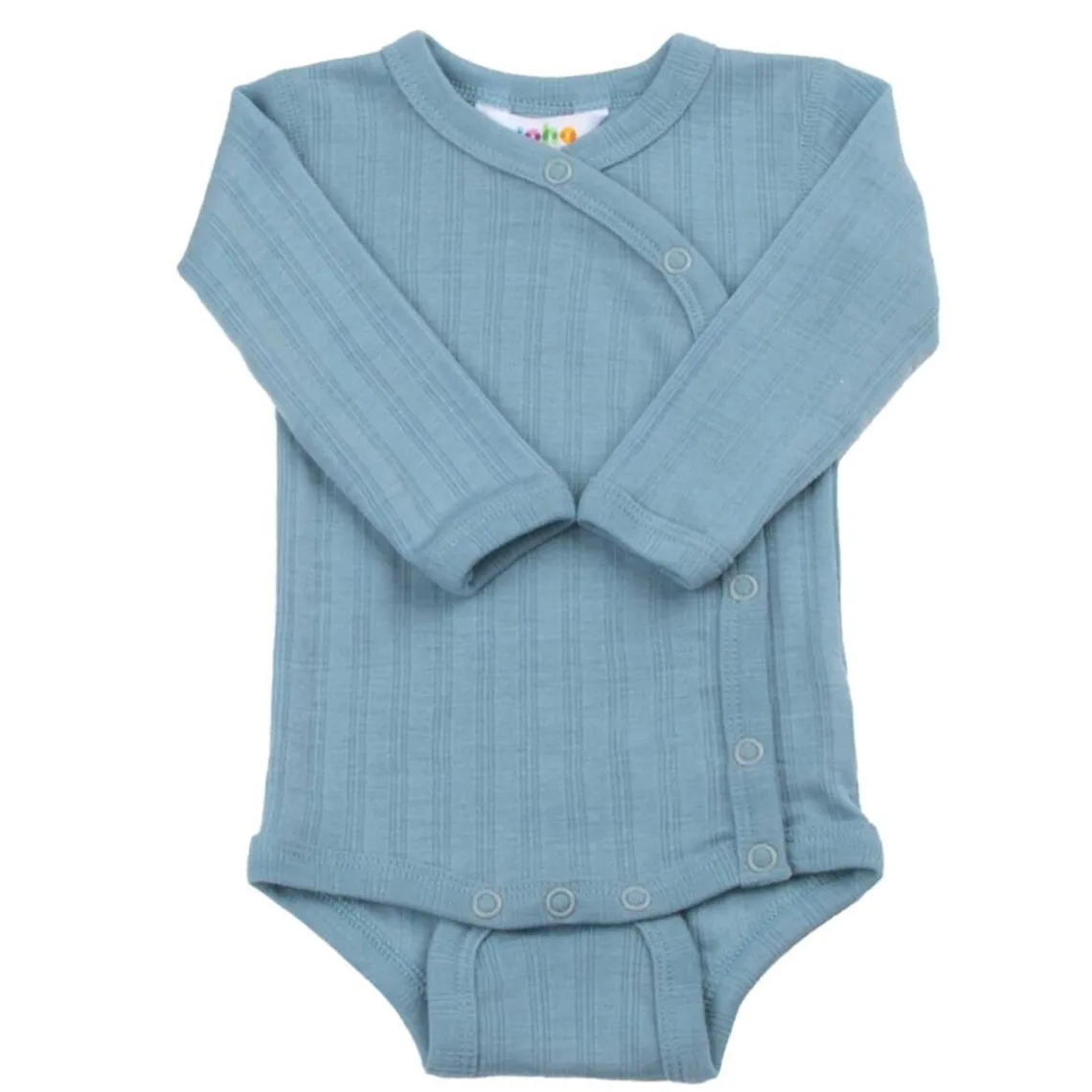 JOHA BODYSTOCKING M/SIDELUKNING | STØVET BLÅ