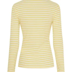 JOSIANE LS T-SHIRT | GIALLO/GREGGIO
