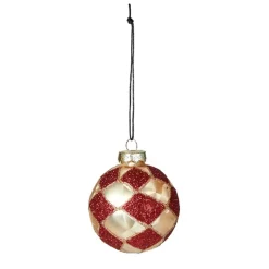 JULEKUGLE D8CM | RED/CHAMPAGNE