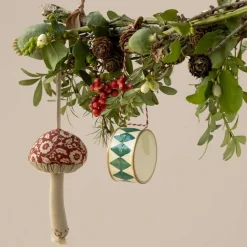 JULEPYNT - SVAMP - 12,5 CM | BLOMST/RØD