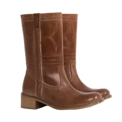 JULIA WESTERN STITCHING | COGNAC