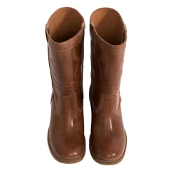 JULIA WESTERN STITCHING | COGNAC