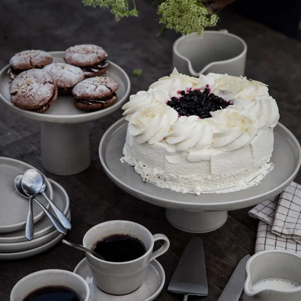 KAGEFAD I PORCELÆN 11,5X27 CM | SAND