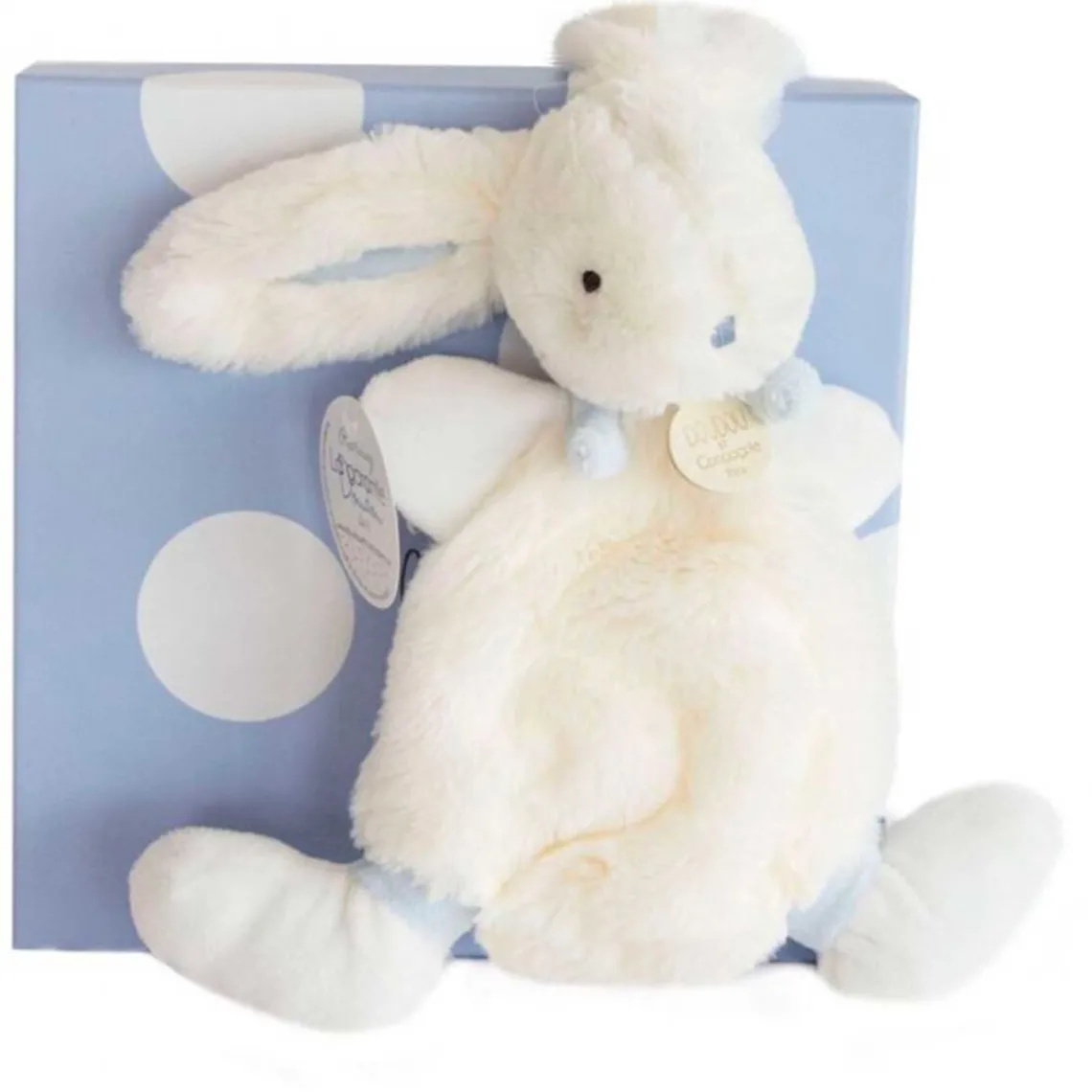 KANIN BLÅ, NUSSEKLUD 26CM