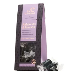 KARAMELLER I ÆSKE - 90G | RÅLAKRIDS/HAVSALT