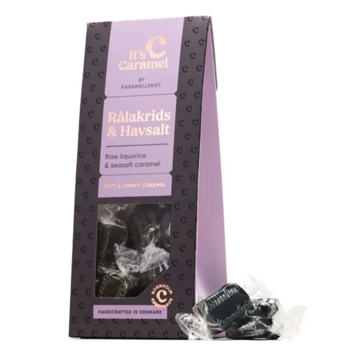 KARAMELLER I ÆSKE - 90G | RÅLAKRIDS/HAVSALT