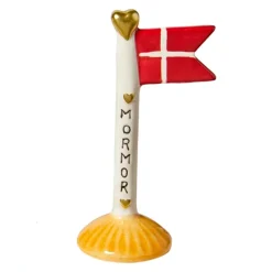 KERAMIKFLAG MORMOR 14 CM | RÅHVID