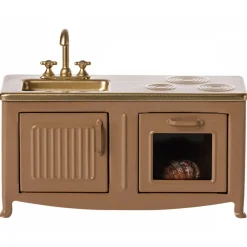 KØKKEN I LYS BRUN 7,5X14 CM