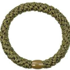 KKNEKKI HÅRELASTIK | BOTTLE GREEN GLITTER