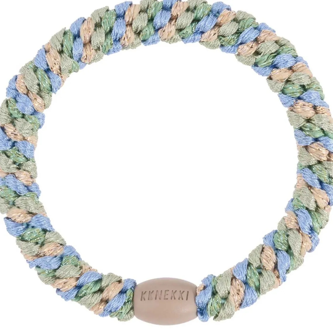 KKNEKKI HÅRELASTIK | MIX PISTACIO SKY BLUE GLITTER