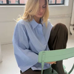 KLARA STRIPE BLOUSE | BLUE STRIPE