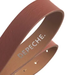 KLASSISK SMALT BÆLTE | DARK COGNAC