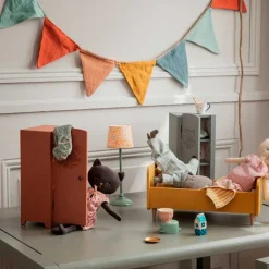 KLÆDESKAB 23X11 CM - GREY/MINT