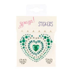 KLISTERMÆRKER HJERTE - GRØN