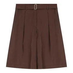 KNEE-LENGTH SHORTS W/BELT | MORO