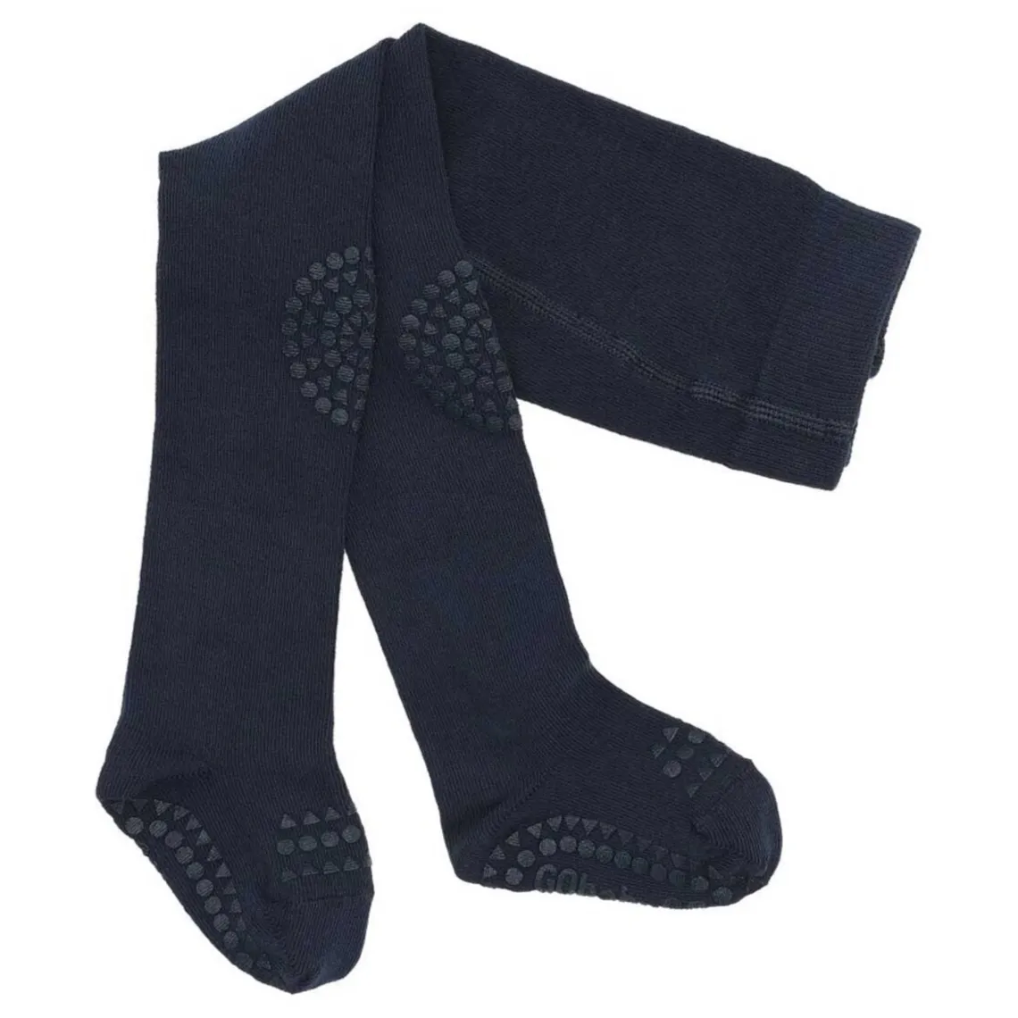 KRAVLE STRØMPEBUKSER I ØKOLOGISK BOMULD | NAVY BLUE