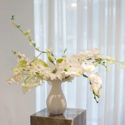 KUNSTIGE BLOMNSTER - ORCHID HVID 95 CM