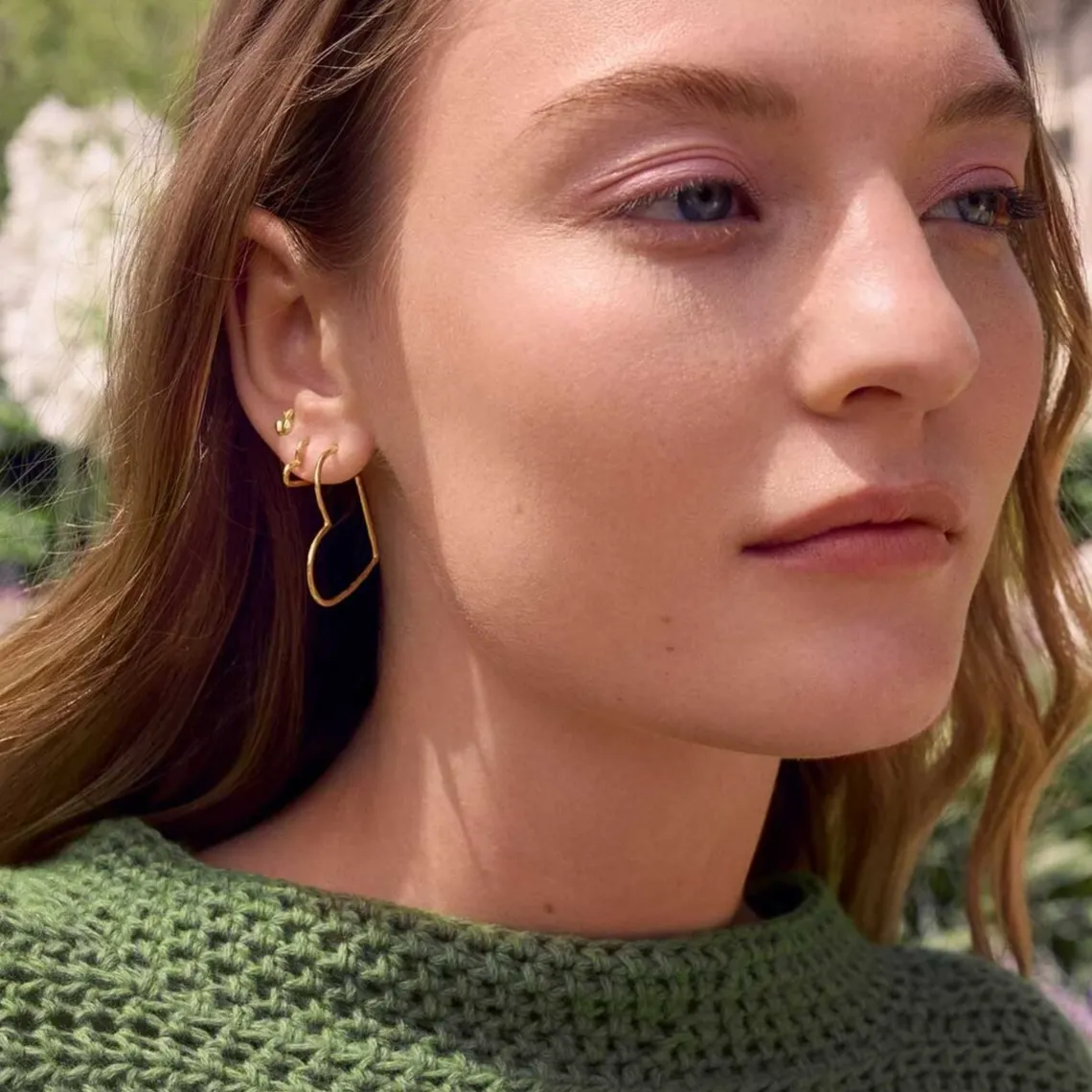 LAIA GRANDE ØRERINGE | FORGYLDT