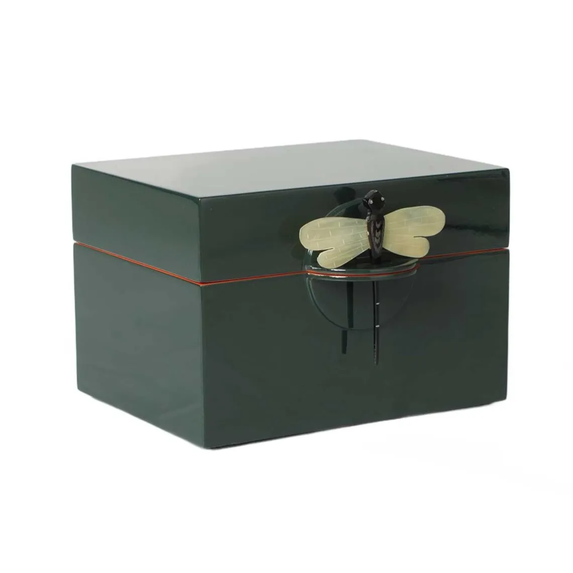 LAKSKRIN M/GULDSMED BIG 14X18X12 CM | RACING GREEN