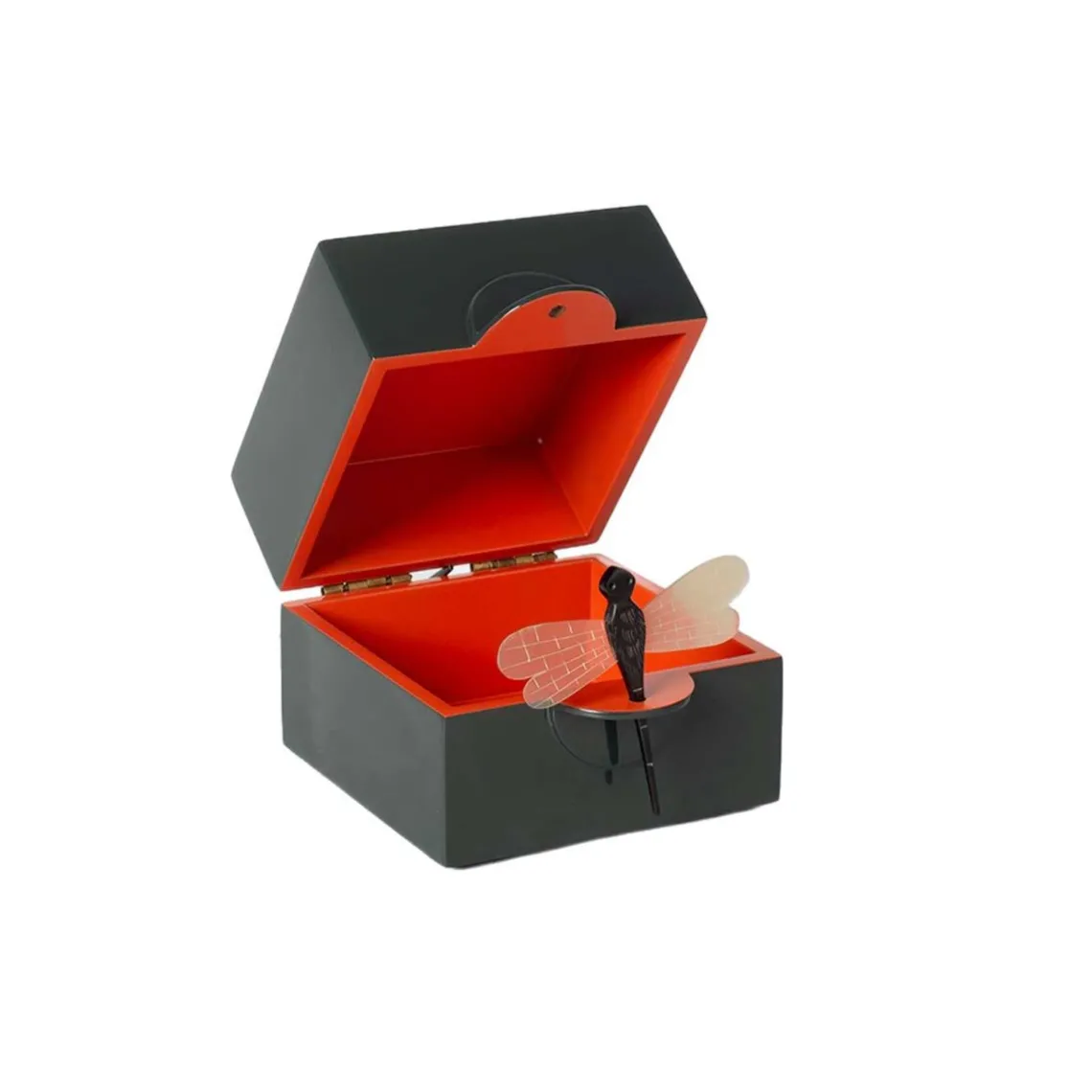 LAKSKRIN M/GULDSMED SMALL 12X12X10 | RACING GREEN