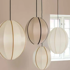 LAMPESKÆRM INDOCHINE OVAL LARGE | OFFWHITE