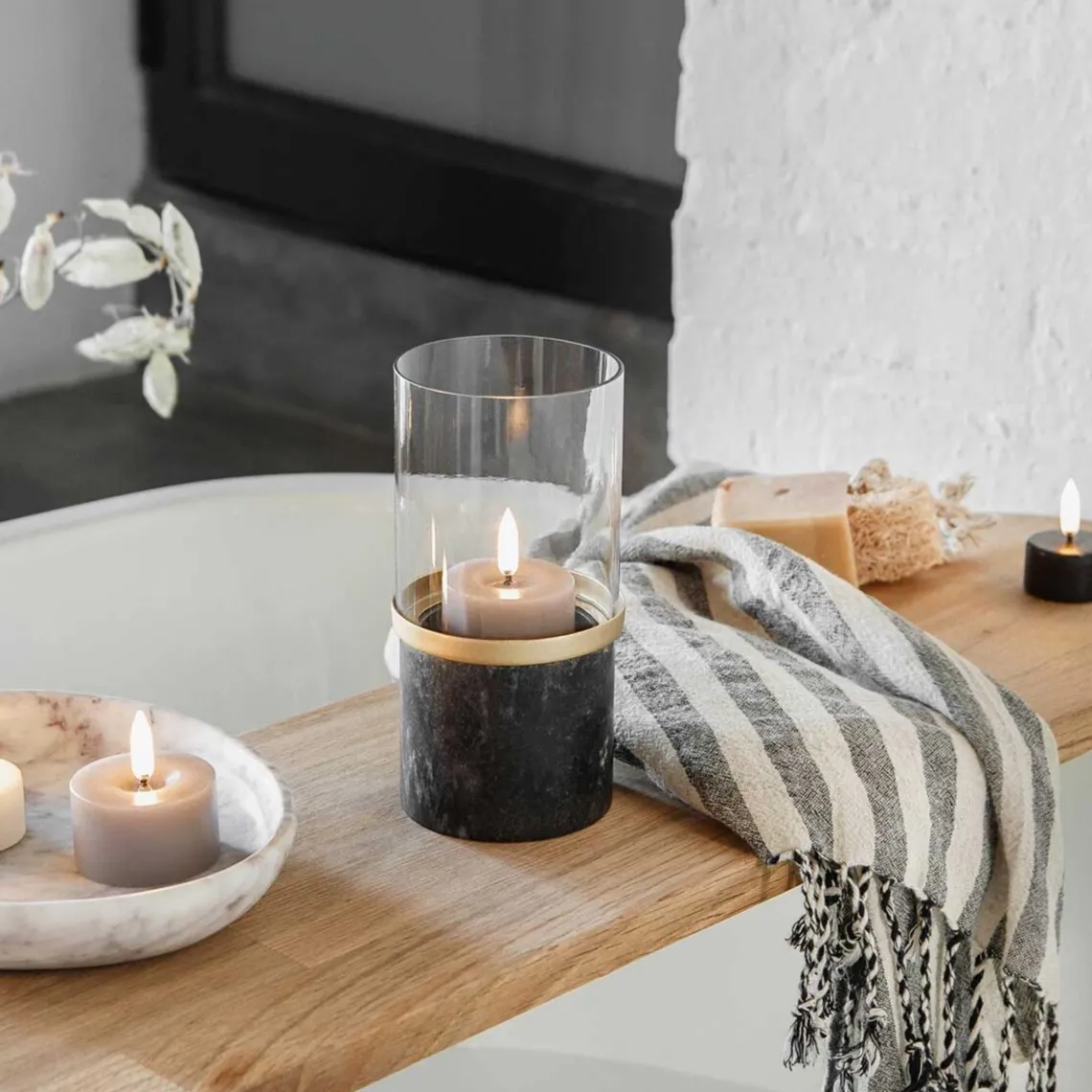 LANTERNE I MARMOR | GALAXY BLACK