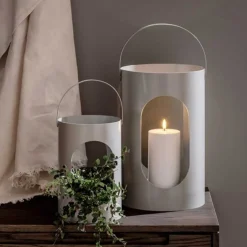 LANTERNE MEDIUM 16,5X24CM | LIGHT GREY