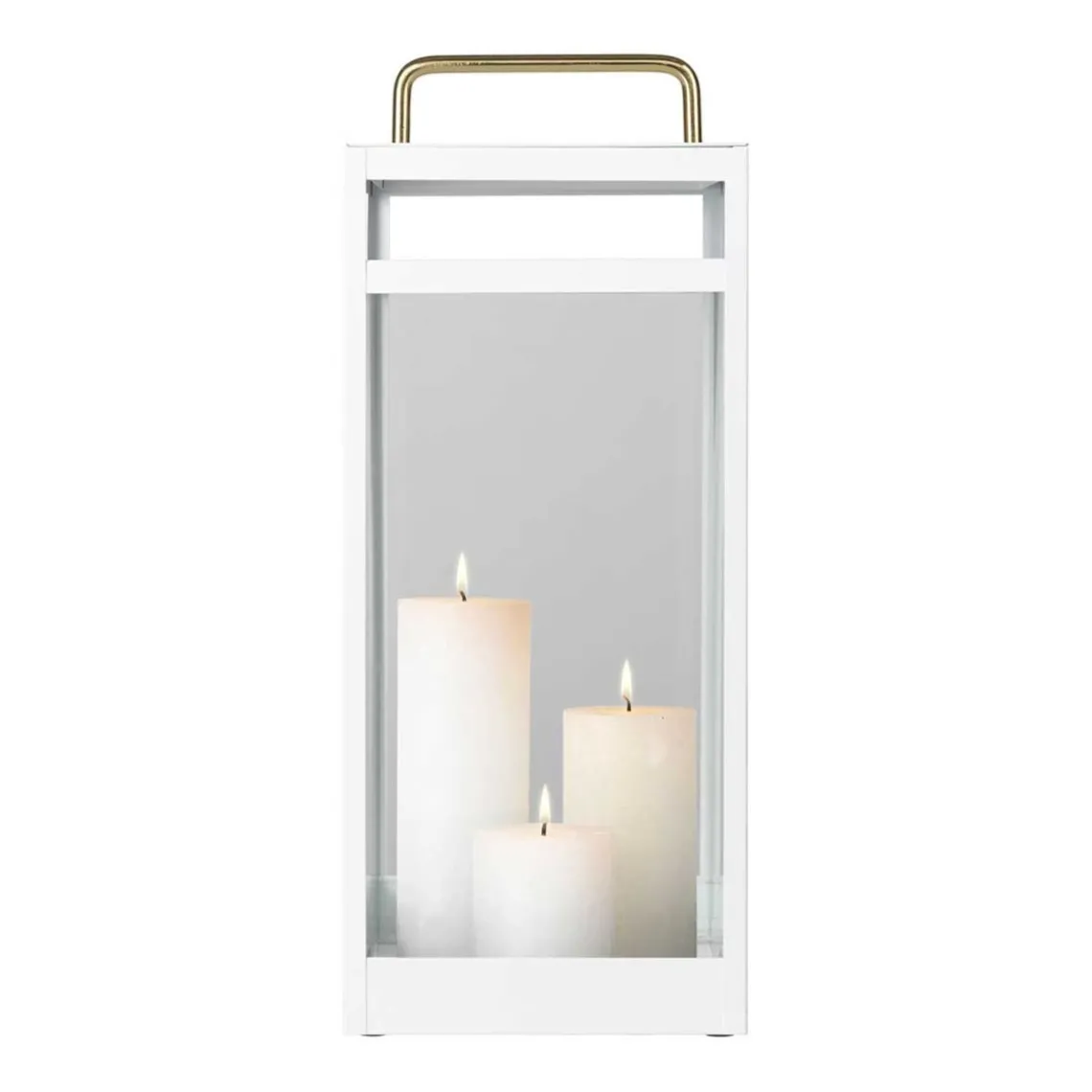 LANTERNE PURE NORDIC LARGE 20X20X56 CM | SNOW