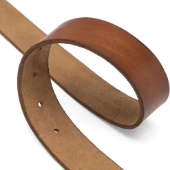 LÆDERBÆLTE M/''WESTERN'SPÆND | COGNAC