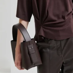 LEATA LEATHER BAG | CHOCOLATE PLU