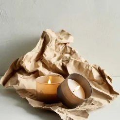 LED LYS - GLAS 9,2X10,2 CM | BEIGE