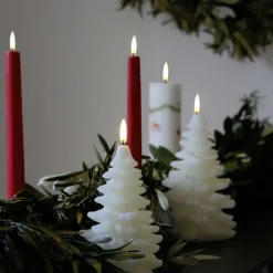 LED LYS JULETRÆ 10X15 CM | HVID