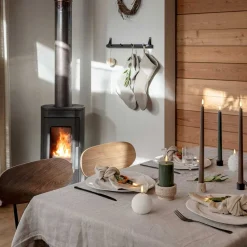 LED RUNDT LYS 7X7 CM - GLITTER | HVID