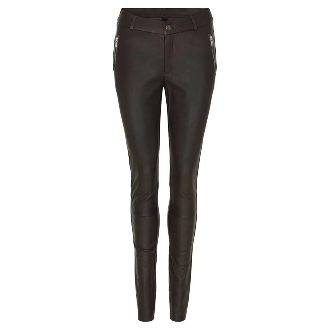 LEGGINGS W SADDLEBACK | COFFEE BROWN