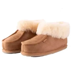 LENA HJEMMESKO I FÅRESKIND | CHESTNUT