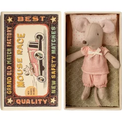 LILLESØSTER MUS I TÆNDSTIKÆSKE
