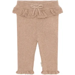 LISA KNIT RIB BUKSER | BISCUIT