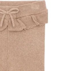 LISA KNIT RIB BUKSER | BISCUIT