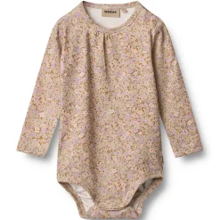 LIV BODYSTOCKING M/LANGE ÆRMER | LILAC FLOWER MEADOW